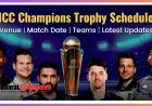 ICC Champions Trophy 2025: Full Schedule, Teams, Venues, and Key Match Dates Announced!