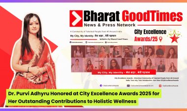 Dr. Purvi Adhyru Honored at City Excellence Awards 2025 for Her Outstanding Contributions to Holistic Wellness
