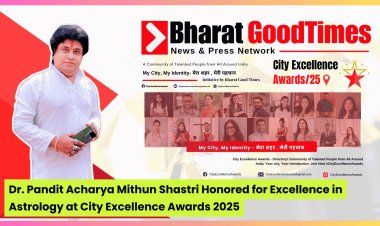 Dr. Pandit Acharya Mithun Shastri Honored for Excellence in Astrology at City Excellence Awards 2025