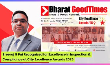 Sreeraj G Pai Recognized for Excellence in Inspection & Compliance at City Excellence Awards 2025